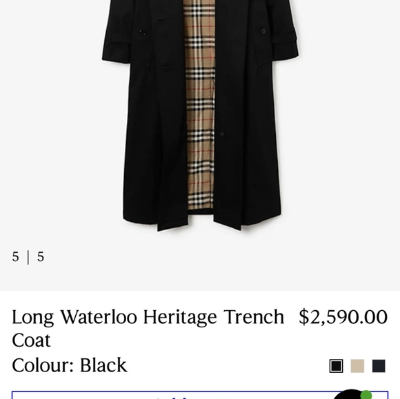 Burberry Waterloo trench coat jacket for women - Picture 8 of 8